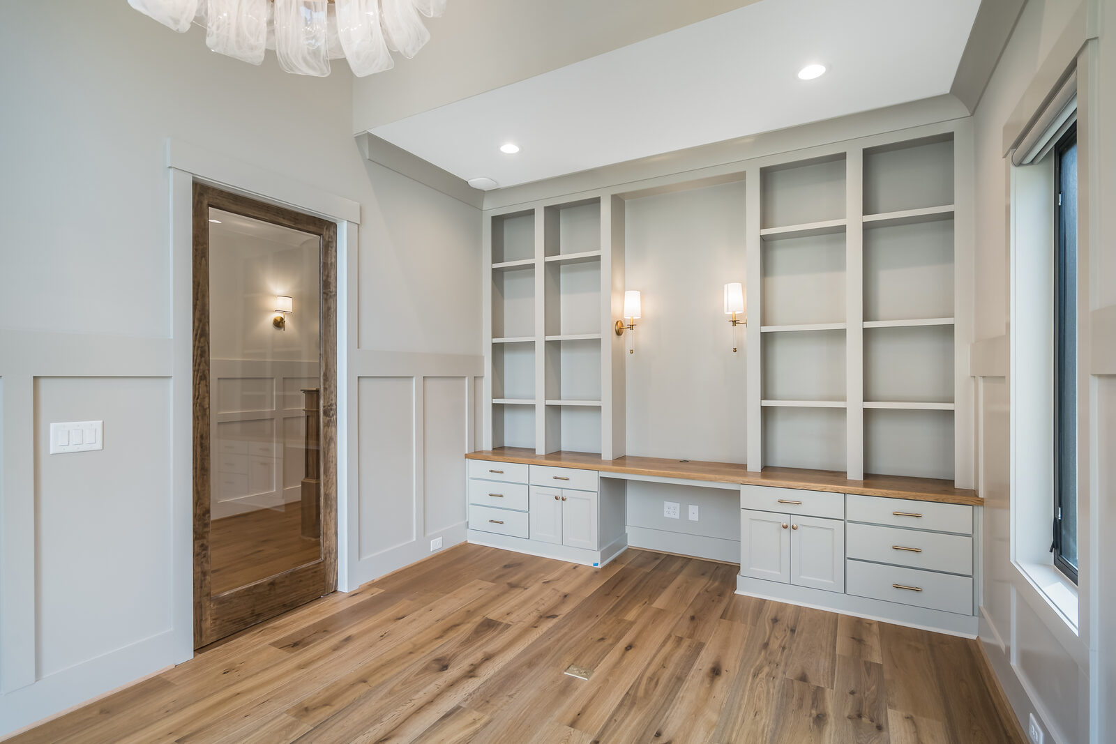 Home office in a Gemstone custom home in Apex