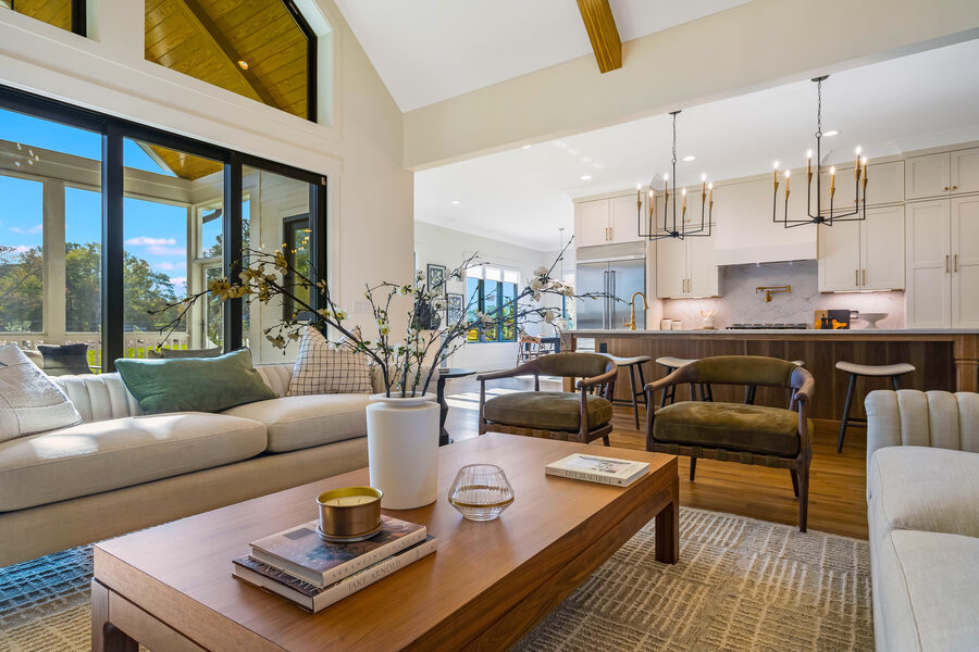 Living Kitchen Golden in The Diamond, a Gemstone Homes custom home